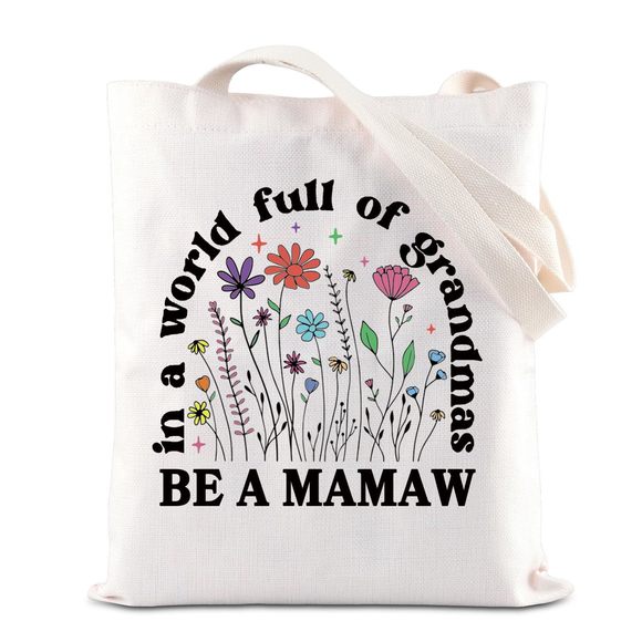 Mamaw Tote Bag Grandma To Be Shoulder Bag Best Mamaw Gift Grandmother Life xD - Picture 1 of 6